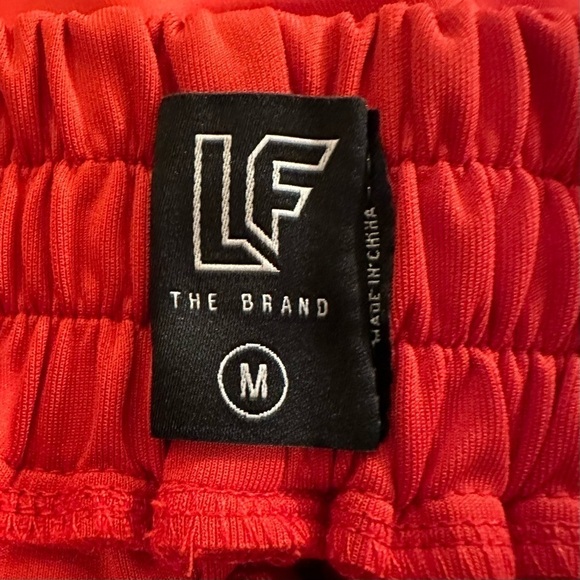 LF the Brand 80s style Red Buckle Track Short Shorts Women’s Size S/M - Picture 4 of 16